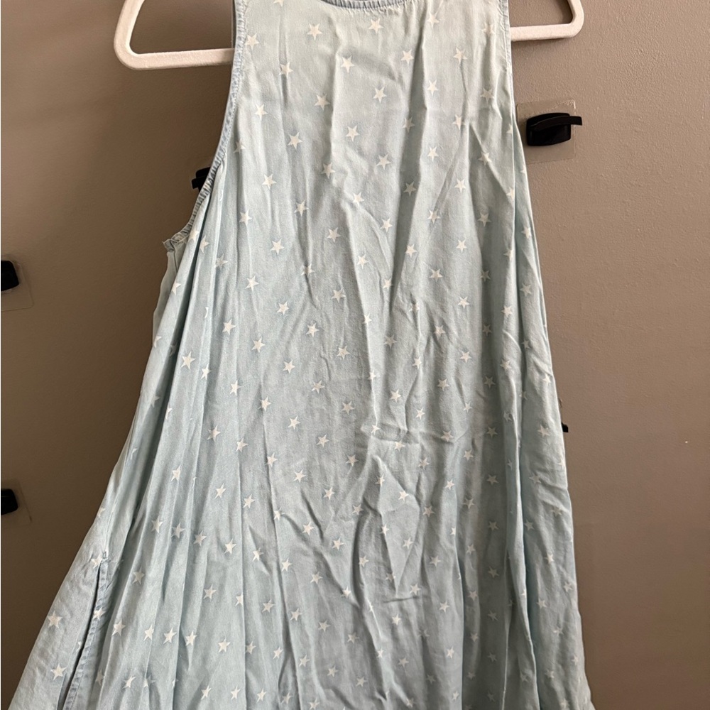Chelsea & Theodore Sky Blue Star Mini Dress